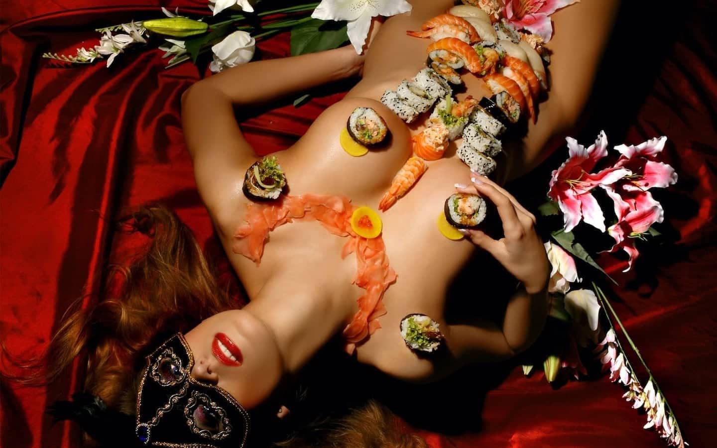 Sushi on a Hot Girl